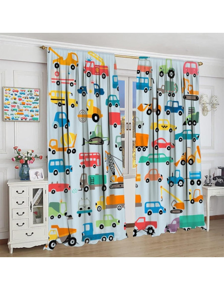 Cortinas Blackout Infantil SXXLDNG 2 Paneles 66x213 cm Cortinas Blackout Infantil SXXLDNG 2 Paneles 66x213 cm