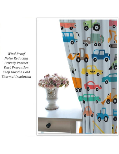 Cortinas Blackout Infantil SXXLDNG 2 Paneles 66x213 cm