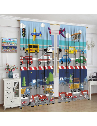 Cortinas Opacas para Niños SXXLDNG 2 Paneles 53x114 cm