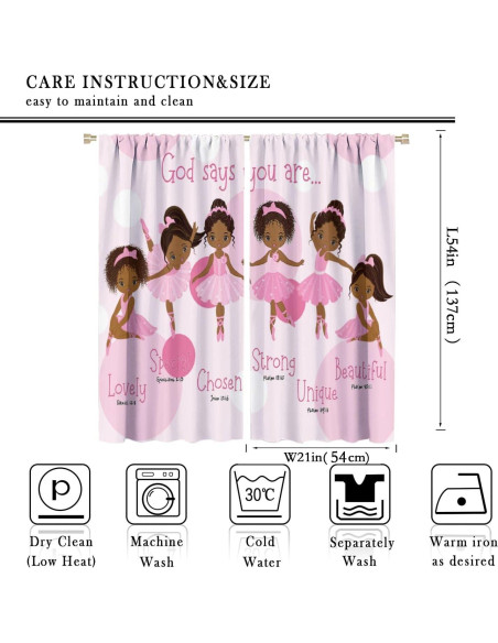 Cortinas para Niñas SXXLDNG 2 Paneles 53x53 cm Rosa Cortinas para Niñas SXXLDNG 2 Paneles 53x53 cm Rosa