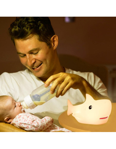 Luz Nocturna Tiburón ZKLiLi LED Recargable para Niños