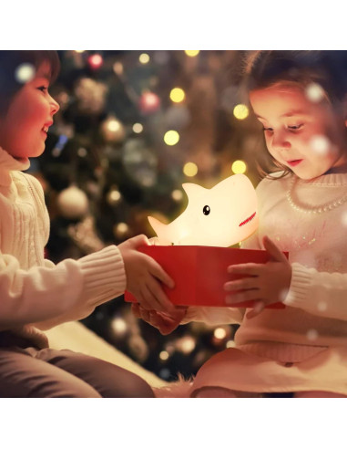 Luz Nocturna Tiburón ZKLiLi LED Recargable para Niños