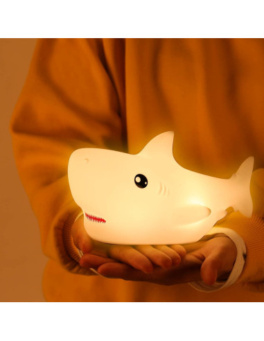 Luz Nocturna Tiburón ZKLiLi LED Recargable para Niños