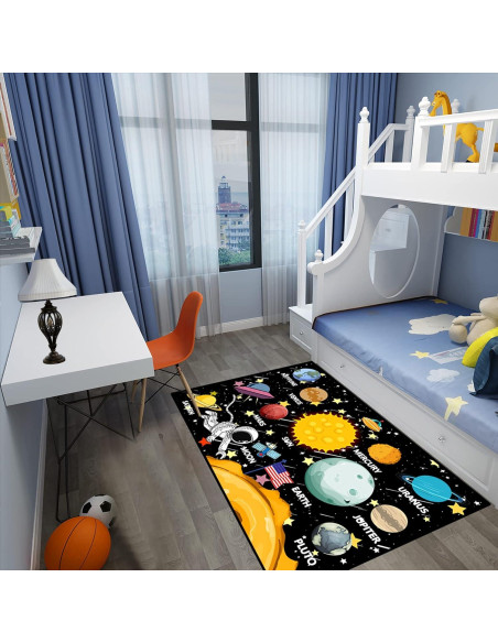 Alfombra Galáctica Jiospet 5' x 7' para Niños Alfombra Galáctica Jiospet 5' x 7' para Niños