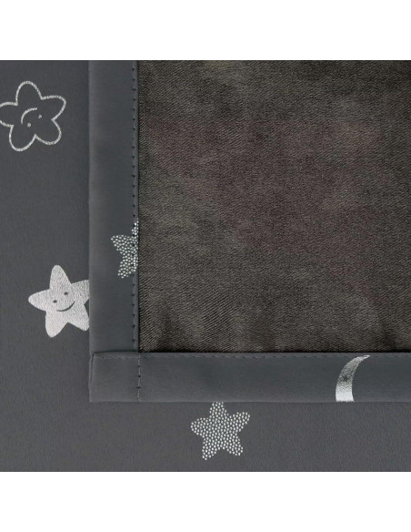 Cortinas Opacas BGment 2 Paneles Estrellas y Luna 106x213 cm Cortinas Opacas BGment 2 Paneles Estrellas y Luna 106x213 cm
