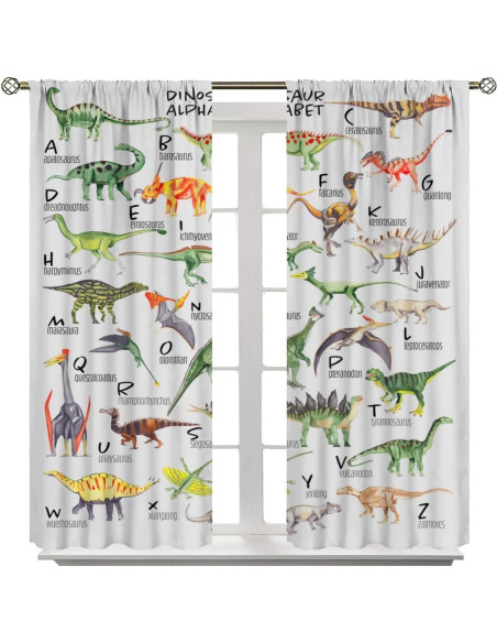 Cortinas de Dinosaurios ShiTingYu 2 Paneles 160x180cm Cortinas de Dinosaurios ShiTingYu 2 Paneles 160x180cm