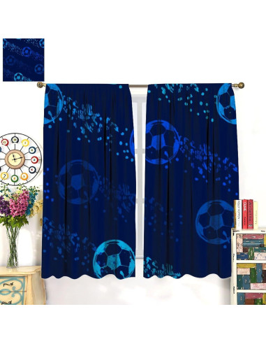 Cortinas Opacas ShiTingYu 2 Paneles 53x114 cm Coloridas