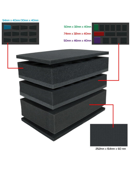 Bolsa Compacta para Miniaturas ENHANCE - Base Ancha, 3 Bandejas Bolsa Compacta para Miniaturas ENHANCE - Base Ancha, 3 Bandejas