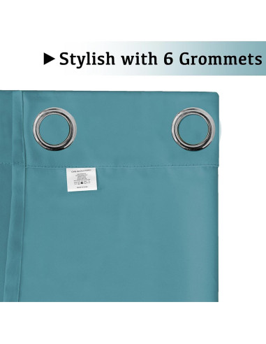 Cortinas Blackout Turquoize Aqua 2 Paneles 106x213 cm