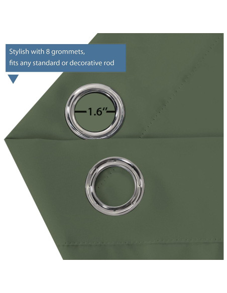 Cortinas Opacas Turquoize 2 Paneles 132x243 cm Verde Bronce Cortinas Opacas Turquoize 2 Paneles 132x243 cm Verde Bronce