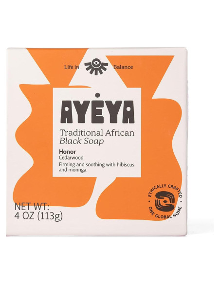 Jabón Negro Africano Ayeya Madera de Cedro 113 g - Hidratante Jabón Negro Africano Ayeya Madera de Cedro 113 g - Hidratante