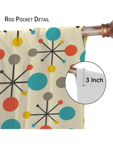 Cortinas Opacas Focusbrite 2 Paneles 107x214cm Estilo-4