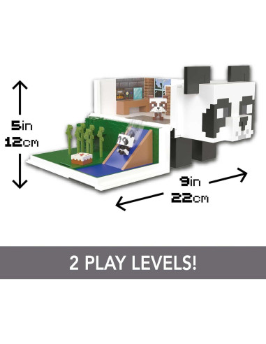 Set de Juego Panda Minecraft Mattel HLL25 con 2 Figuras
