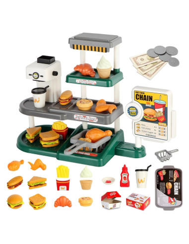 71 Piezas Juguetes de Comida Rápida ACROFEK - Cocina Infantil