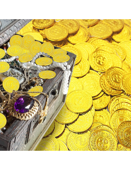 Juego de 100 Monedas de Plástico Doradas - SpinLaLa Juego de 100 Monedas de Plástico Doradas - SpinLaLa