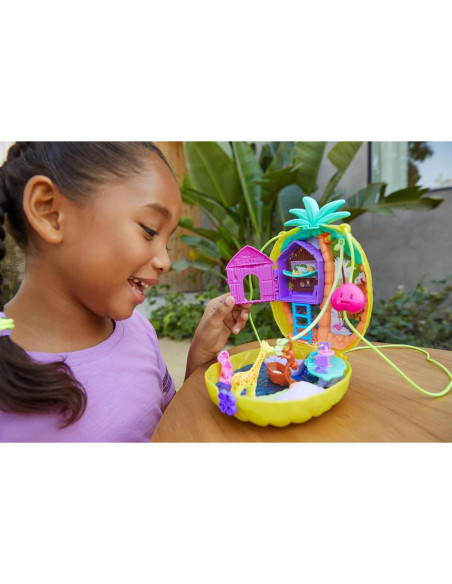 Bolso Compacto Polly Pocket Piña Tropicool con Muñecas Bolso Compacto Polly Pocket Piña Tropicool con Muñecas