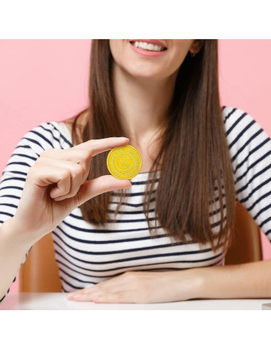 Juego de 100 Monedas de Plástico Doradas - SpinLaLa