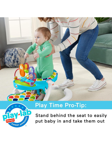 Silla Portátil Fisher-Price Sit-Me-Up Deluxe con Juguetes
