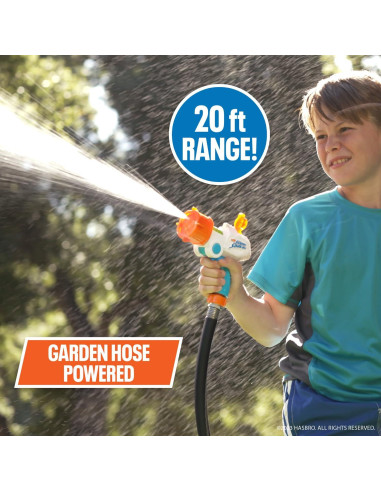 NERF Super Soaker Quadblast - Blaster de Agua con Manguera