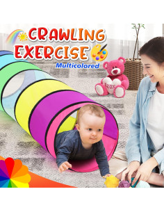 Túnel de Juego Colorido Plegable para Niños y Mascotas 2
