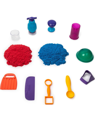 Kinetic Sand Set Satisfactorio 0.9 kg con 10 Herramientas