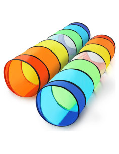 Túnel de Juego Moncoland Arcoíris 2 Piezas para Niños