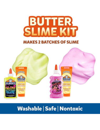 Kit de Slime de Mantequilla Elmer's con Pegamento Brillante