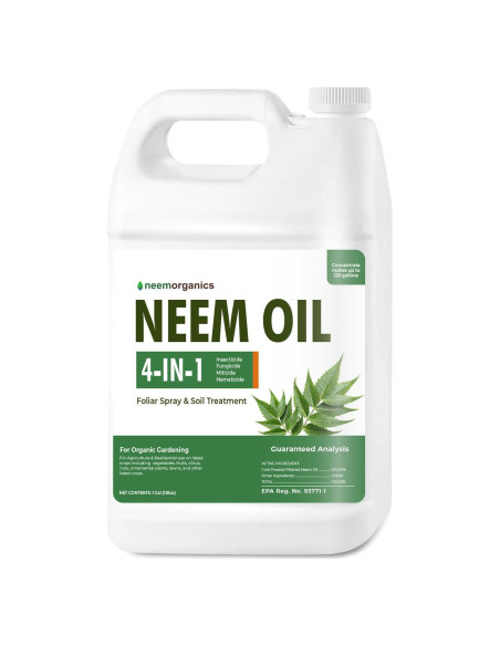 Aceite de Neem Puro Neem Organics 3.78L - Control de Plagas Aceite de Neem Puro Neem Organics 3.78L - Control de Plagas