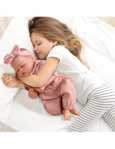 Muñeca bebé renacida Jirachi 46 cm con kit rosa