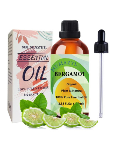 Aceite Esencial de Bergamota MUMAZYL 100ml para Difusor