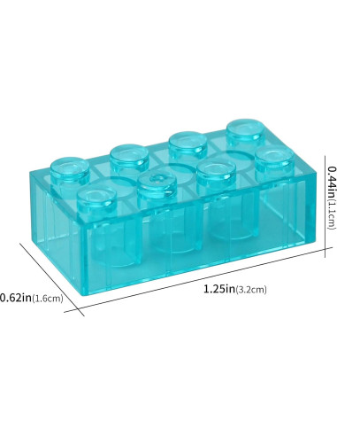 Bloques de Construcción Feleph 320 Piezas Azul Claro