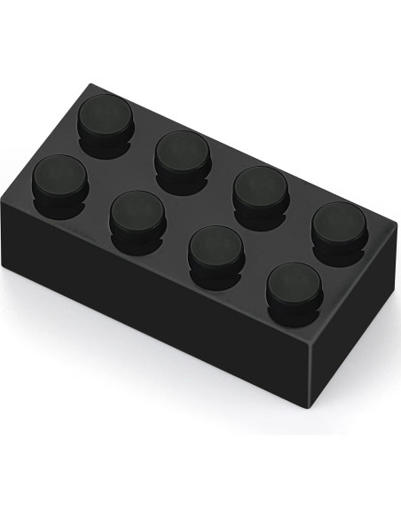 Ladrillos de Construcción Feleph 100 Piezas 2x4 Color Negro Ladrillos de Construcción Feleph 100 Piezas 2x4 Color Negro