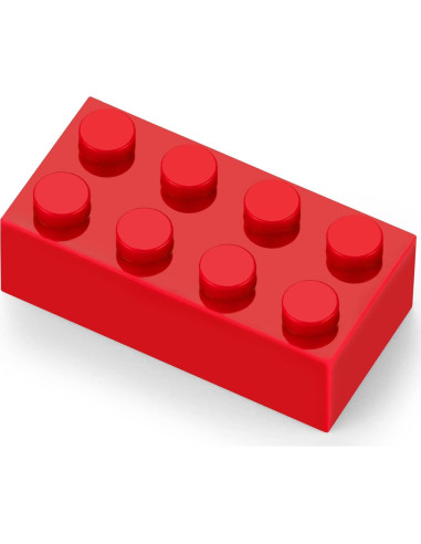 Ladrillos Rojos Feleph 320 Piezas 2x4 Juego Creativo