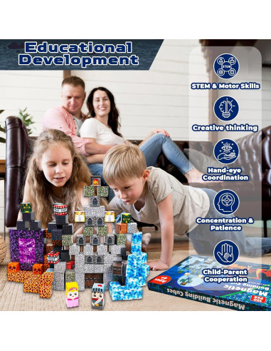 Bloques Magnéticos GraceDuck 150 PCS Castillo Oscuro