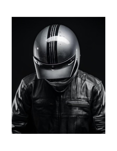 Casco Integral ILM Z502 Gris Hero para Motocicleta