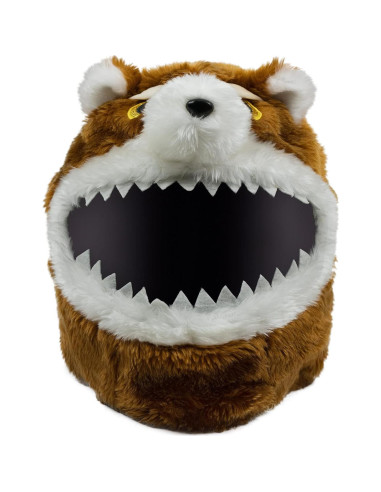 Cubierta de Casco MotoLoot Oso de Peluche Enojado