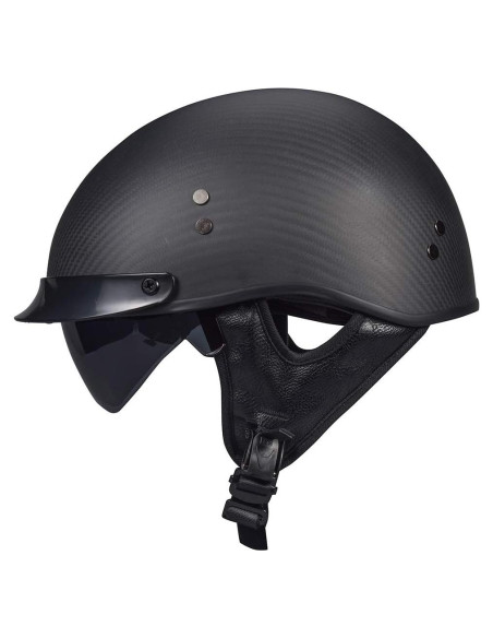 Casco Retro Abierto VCOROS A200 Fibra Carbono Negro S Casco Retro Abierto VCOROS A200 Fibra Carbono Negro S