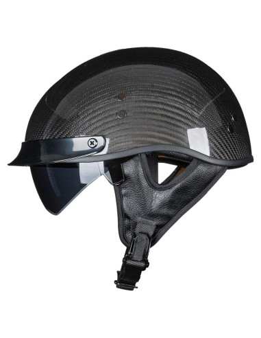 Casco VCOROS A200 Fibra de Carbono Negro Brillante XL