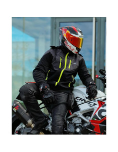 Chaqueta de Motocicleta BORLENI JK007 con Armadura CE 2