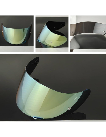 Visera KMAN para Casco AGV K3 K5S K1 Protección UV Oro Visera KMAN para Casco AGV K3 K5S K1 Protección UV Oro