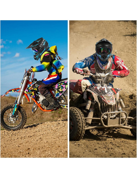 Casco Off-Road TIANDU para Niños Azul con Gafas y Guantes Casco Off-Road TIANDU para Niños Azul con Gafas y Guantes