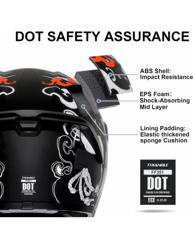Casco Integral TRIANGLE FF351 Doble Visor Solar XL