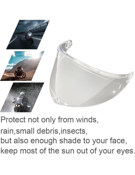 Visera Casco AGV K6 K6S Transparente Día y Noche Visera Casco AGV K6 K6S Transparente Día y Noche