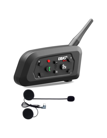 Intercomunicador Bluetooth EJEAS V6 para Motocicleta 850mAh Intercomunicador Bluetooth EJEAS V6 para Motocicleta 850mAh