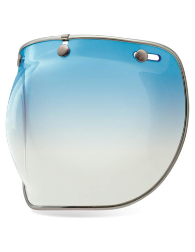 Escudo Bell DLX Bubble 3 Botones Degradado Azul Hielo
