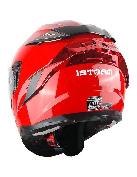 Casco Modular 1Storm HJA119 para Motocicleta XL Rojo Casco Modular 1Storm HJA119 para Motocicleta XL Rojo
