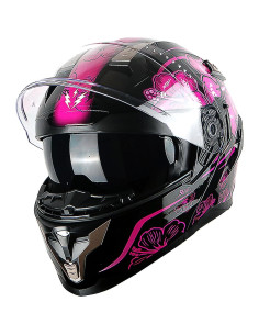 Casco Modular 1Storm HJA119 Pequeño Flor Púrpura Antivaho 2