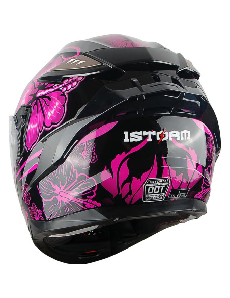 Casco Modular 1Storm HJA119 Pequeño Flor Púrpura Antivaho Casco Modular 1Storm HJA119 Pequeño Flor Púrpura Antivaho