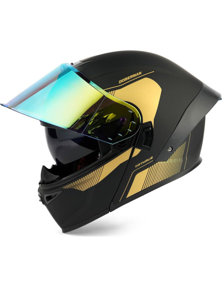 Casco Modular Orthrus OTS Dobermann - LED, Doble Visera Casco Modular Orthrus OTS Dobermann - LED, Doble Visera