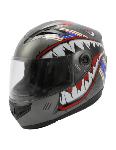 Casco Integral XFMT para Niños Tiburón Gris X-Large